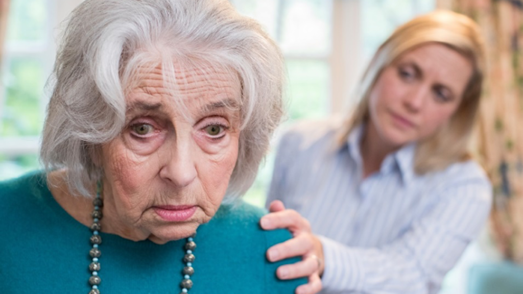 Elderly Women suffering from Dementia